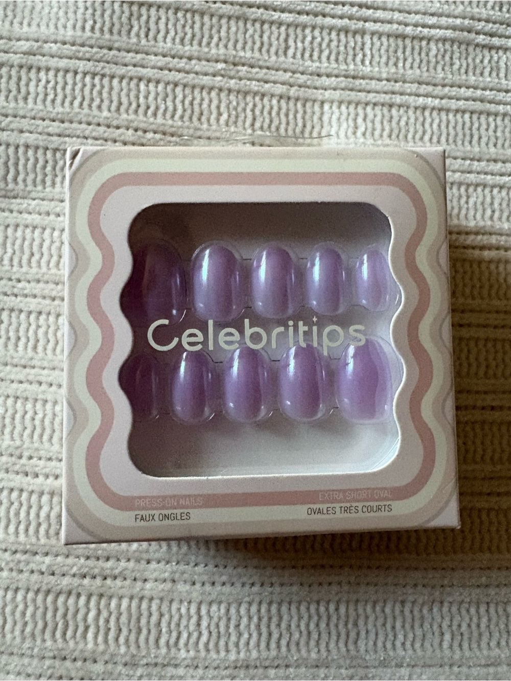 Celebritips Lavender Press-On Nails Lavender Glaze Extra Short